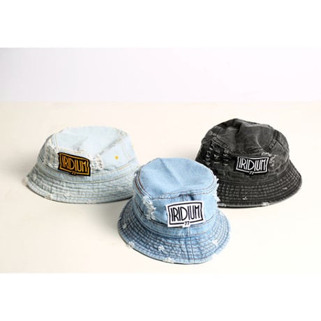 Idirium Clothing/Damaged Denim バケットハット