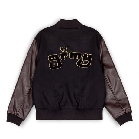 GRMY/WOOL Baseball Jacket "BLACK"