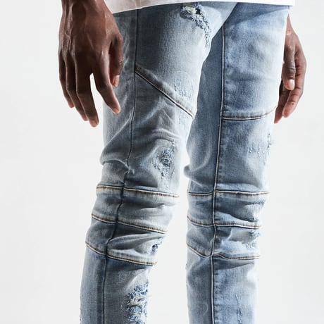 Crysp Denim/Blue Damege  denim