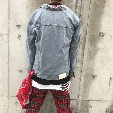 BOOHOO /BANDANA　Denim Jacket