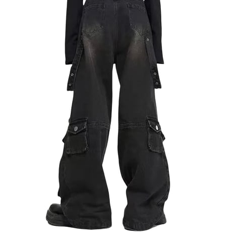 Mismatch NYC/ Wide Black wash denim