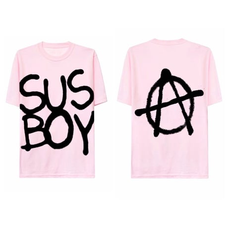 SUS BOY/LOGO Anarchy Tshirts  PINK