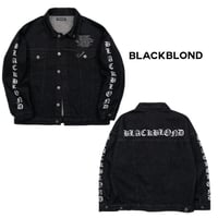 BLACK BLOND/Crushed Faith Black Denim Jacket