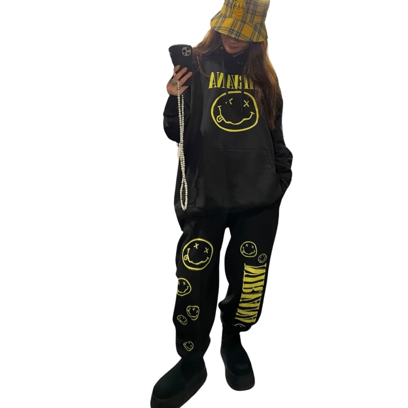 nirvana streetwear セットアップ NIRVANA/Official Oversize SetUp (hoodie＋pants)
