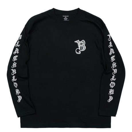 BLACK BLOND/Sketch Logo Long Tee BLACK