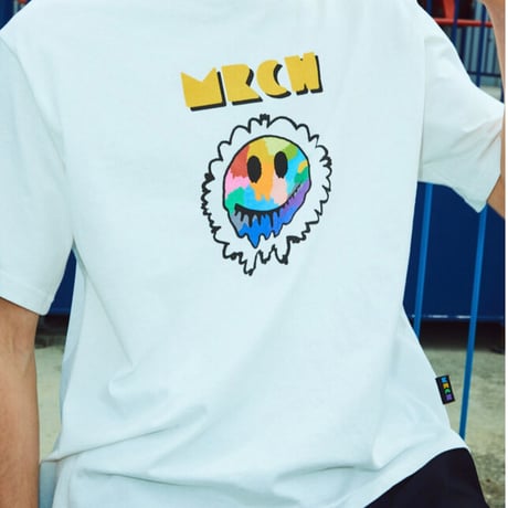 MISTER CHILD/ Rainbow SMILE Tshirts "WHITE"