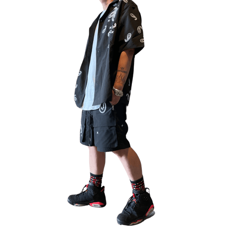 EPTM/Paisley SHORTS "BLACK"  (SET UP)