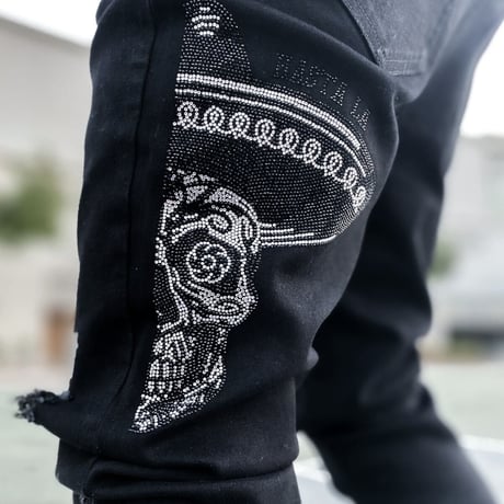 GUAPI/Stone logo denim