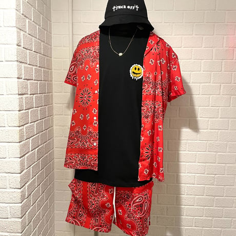 BOOHOO × Migos /BANDANA Set Up  RED