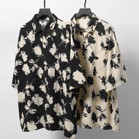 Mismatch NYC/Flower Summer Shirts  (White&Black)