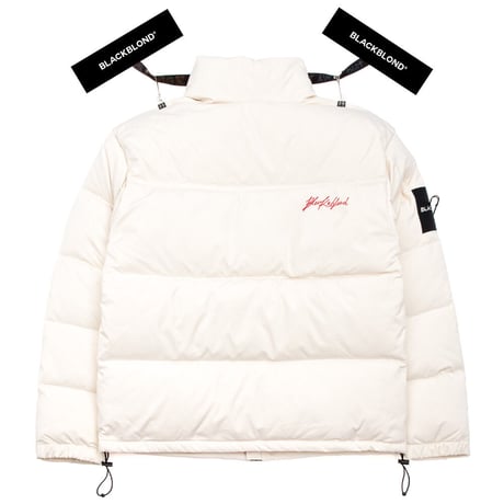BLACK BLOND/BB Logo Down Jacket CREAM