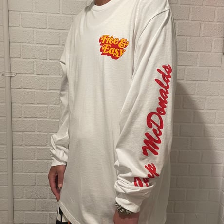 FREE&EASY/✖︎ McDonalds LongSleeve Tee WHITE