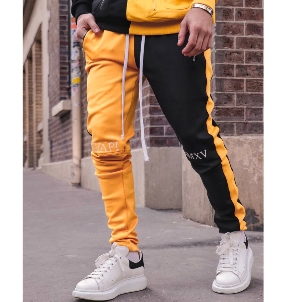 GUAPI/FUSION Track Pants YELLOW×BLACK | BINGOST
