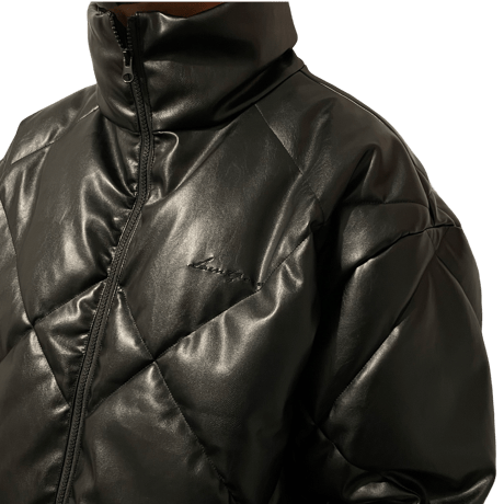 SAINT PAIN/Leather Puffer JACKET