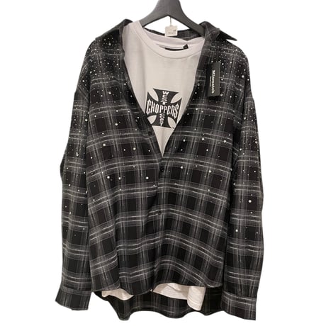 Mismatch NYC/Rhinestone Flannel  Shirts