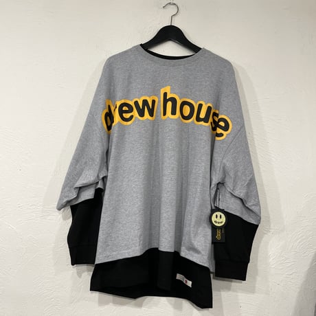 Drew House/Logo Boxy Tee GRAY