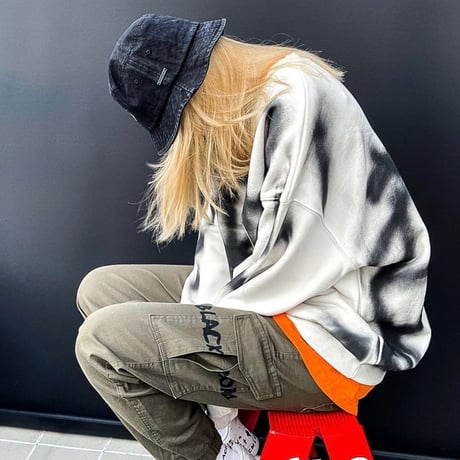 BLACK BLOND/BBD Sprayed Custom crewneck Sweatshirt