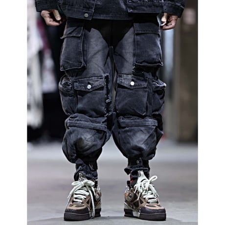 By The R/ Pocket Wide Cargo Denim