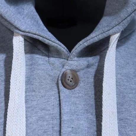 By The R/ Button Up Hoodie  "GRAY"