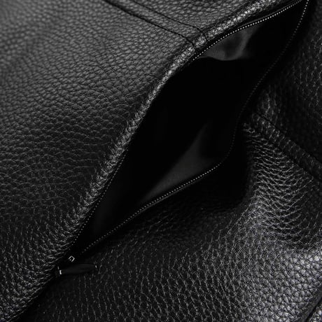 Mismatch NYC/Leather Short Puffer Jacket