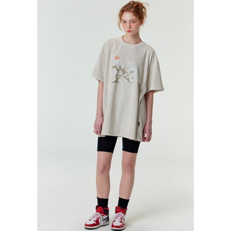 MISTERCHILD/Dyeing ANGEL Tshirts "BEIGE"