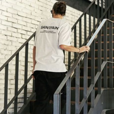 SAINT PAIN/Back Logo Tee WHITE