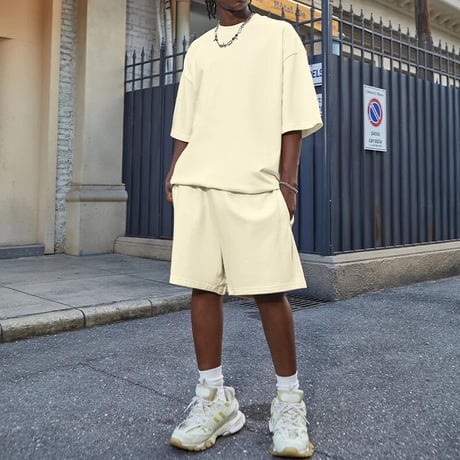 Mismatch NYC/Cotton Shorts  "oatmeal"