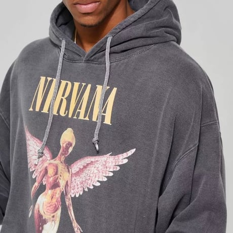 NIRVANA/Official hoodie  "Vintage GRAY"