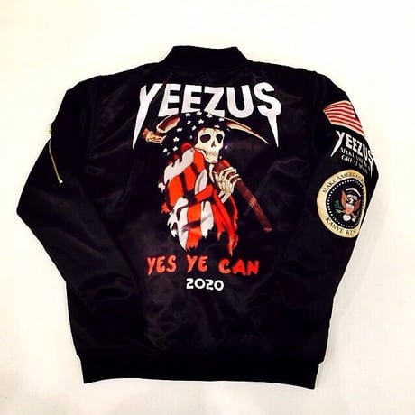 Nineteenth letter/Yeezus Campaign Bomber Jacket ブラック