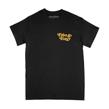 FREE&EASY/Be Happy Smile Tee BLACK