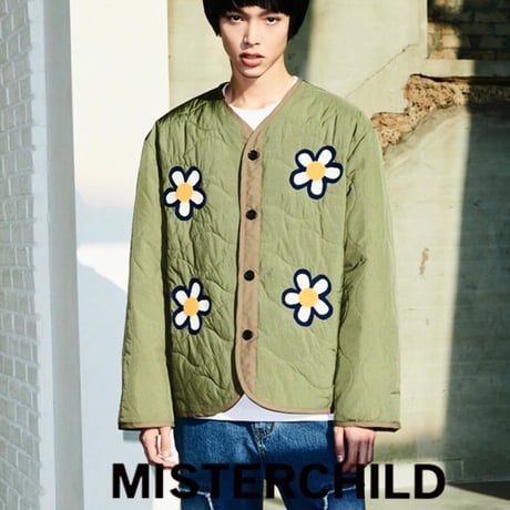 MISTER CHILD/Flower Quilted  Jacket "KHAKI"