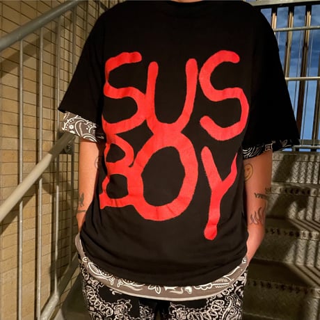 SUS BOY/LOGO Anarchy Tshirts  BLACK