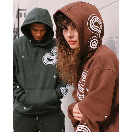 EPTM/PAISLEY  HOODIE ”BROWN”