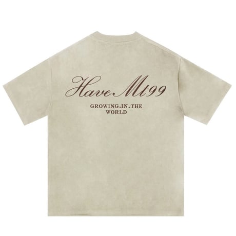 WOSS.official/ Oversized  Suede PrintTOPS "CREAM"