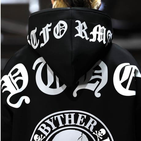 By The R/ Logo bonding  Zip Hoodie (SET UP)