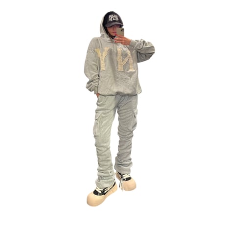 3.14π / BONE NY Hoodie "GRAY"