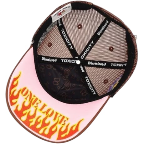 TOXICITY X DSMSD/ TROUBLE IN PARADISE TRUCKER HAT (CREAM)