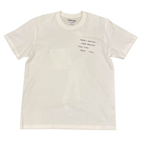 MIRACLES/ VIRGIL ABLOH "TIME" Tee  WHITE