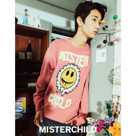 MISTERCHILD /WOOL Logo Knit  "PINK"