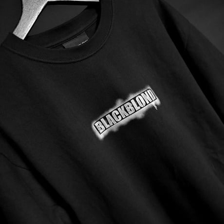 BLACK BLOND/Spray logo  Tee " BLACK"