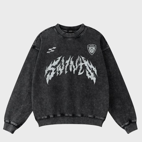 SAINT PAIN/Metal Logo wash Sweatshirt