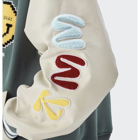 WOSS.official/ SMILE  Varsity  Jacket