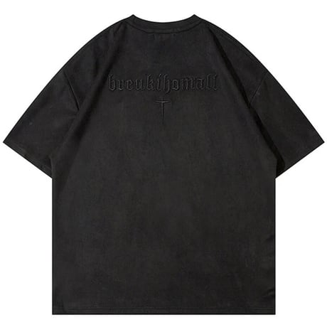 WOSS.official/ Oversized  Suede Cross TOPS