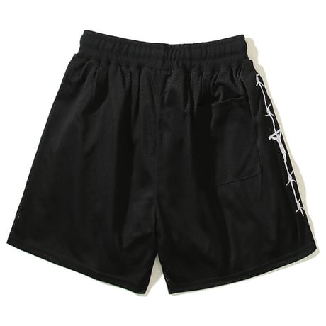 Mismatch NYC/Embroidery  Mesh Shorts