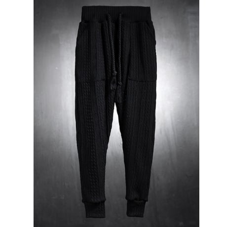 By The R/ Summer Knit Pants SET UP "BLACK"