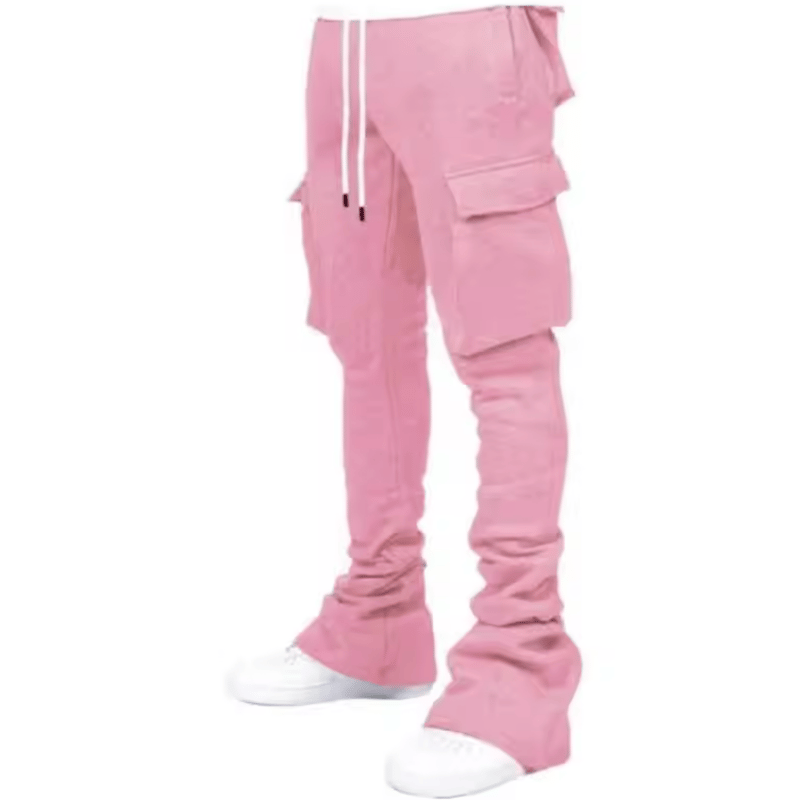 Mismatch NYC/flare sweat pants PINK | BINGOSTA