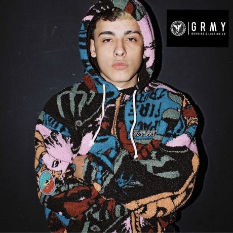 GRMY/OVER SHERPA BOA HOODIE "PINK"