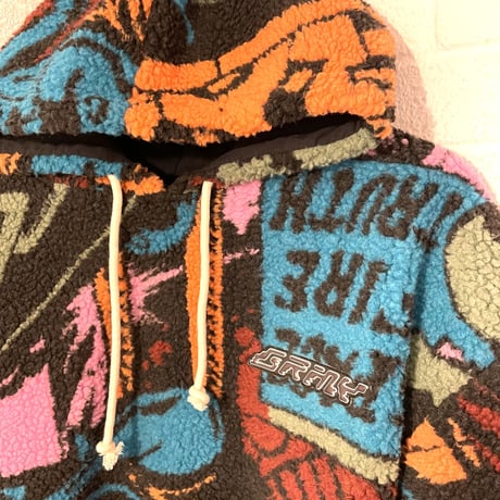 GRMY/OVER SHERPA BOA HOODIE "PINK"