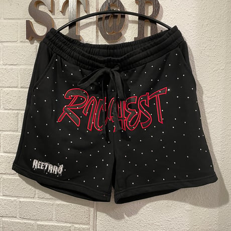Mismatch NYC/Rhinestone Cotton Shorts