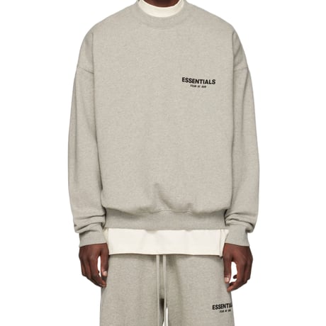 ESSENTIALS by Fear of God /LOGO Crewneck "GRAY"